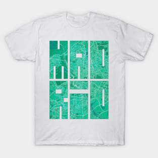 Madrid, Spain City Map Typography - Watercolor T-Shirt